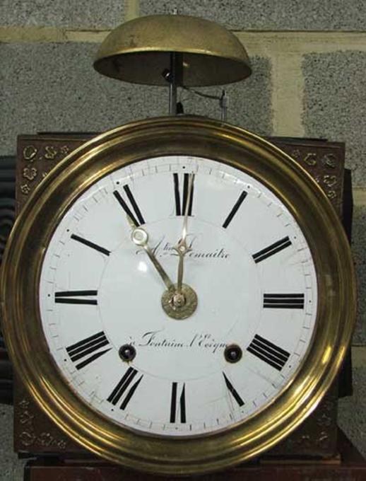 Cadran Émaillé De Comtoise – Horlogerie Ancienne (Lefeuvre à Vitré, Métal)